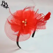 L583 Floral Feather Fascinator Headband