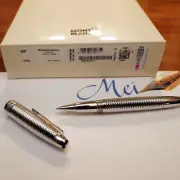 Montblanc Geometry Solitaire Platinum Legrand Rollerball pen - New