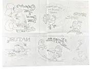 FC&A Iron On Transfer Pattern Carpenter Rooster Frog Cows Skier Funny Sayings