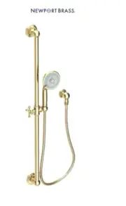 Newport Brass Multi Function Handshower 36" Adjustable 280E/01 Forever Brass New