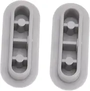 SEWACC 2pcs Toilet Seat Lifter Cushioning Pads Antislip Bathroom Bumper Kit Durable Height Increasing Toilet Seat Accessories Easy Installation Grey
