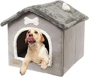 Foldable Dog Kennel Bed - Foldable Dog Kennel Bed Mat - Easy to Assemble Dog House for Small Dogs, Kennel for Small Medium Pets