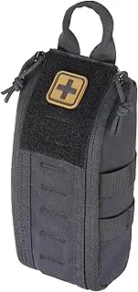 Molle First Aid IFAK Pouch, Medical Bag Molle Medical Pouch Tactical Medical EMT Kit Empty Molle Med Kit Quick Release Handle Small Portable Everyday Carry Survival Bag with Cross Patch