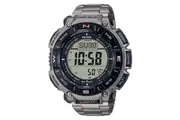 Casio PROTREK PRG-340 PRG-340T-7 Climber Line Triple Sensor Solar Men's Watch (Titaniumn) (2Y Replacement Warranty) PRG340T-7