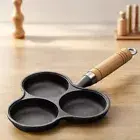 UP# 3 Hole Egg Pancake Steak Pan Non-Stick Cooking Egg Ham Pan Cake Maker Frying