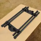 Folding Furniture Legs Metal Desk Legs Adjustable Height DIY for Outdoor Camping