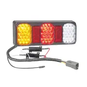 LED Autolamps Stop Tail Indicator Reverse Light 2 x LR12 DT Plug 275mm