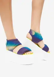 [Lemon Drop by Privileged] Blue Bibestie Platform Sandals