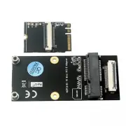 NEW M.2 (NGFF) key A/E/A+E to Mini PCI-E Adapter with FFC Cable Case