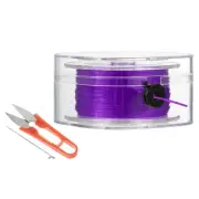 55Yard Flat Stretchy Bracelet String 0.8mm Elastic Beading Cord Dark Purple