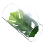 Betta Fish Tube Aquarium Tunnel Transparent and Shrimp Shelter Leaf Accessories