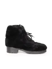 Black CC Shearling Boots