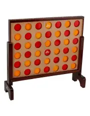 [Jenjo] Mega Hardwood Connect Four In A Row Game Set 75x79cm
