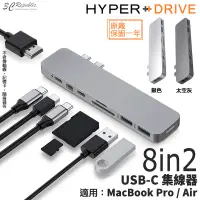 在飛比找蝦皮商城優惠-HyperDrive 8in2 USB-C Type-C 集