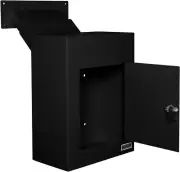 D700 through the Wall Drop Box, Tubular Key Locking Secure Mailbox with Adjustab