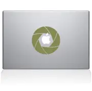 The Decal Guru Camera Shutter Decal Vinyl Sticker, Gold, 11" MacBook Air