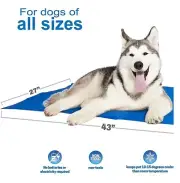 Self Pet Cooling Mat w/ Gel Compact Foldable Dog Pad & Non-Toxic Large 27" x 43"