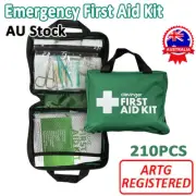 First Aid Kit Medical Set 210pc Travel Emergency Home Office Car ARTG Registered