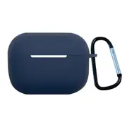 For AirPods Pro 1st Gen Case, Protective Silicone Cover, Snap Hook, Midnight Blue