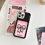 靈活的黑色蝴蝶結 IPHONE 卡片保護套,防震,相機保護 -IP 6 /6S /7 /8 /PLUS /X /XR /