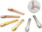 Tekson 6 Pieces Metal Cosmetic Skincare Spatula, Mini Mask facial Reusable Sc...