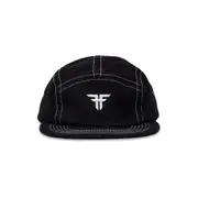 Fallen Footwear Trademark 5 Hat Cotton Canvas Flat Visor - Panel - Black/White