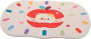ibasenice Non Slip Quick Dry Pet Feeding Mat Absorbent Dog Bowl Mat for Home Kitchen Use Machine Washable Multi Functional Pet Placemat Keeps Floors Clean Dry