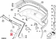 Genuine BMW Covering Apron Left Z3 Roadster Z3 1.8 1.9 2.0 2.2i 51438413905