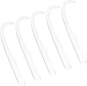 IWOWHERO 5pcs Earring Display Strip Women Rods Post Prop Stick Earring Try-on Strip Key Tool Clear Ear Ring Display Curve Component Earrings Necklace Display for Selling Acrylic Transparent