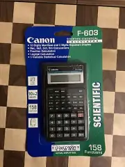 Canon F-603 Scientific Statistical Calculator 158 Functions New Sealed