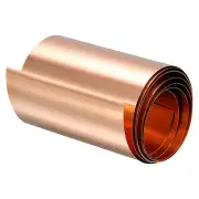 Copper Thin Foil Roll Sheet, 0.1x60x1000mm Pure Copper Foil Sheet