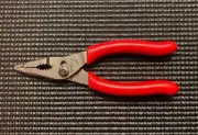 SNAP ON Tools USA NEW RED 5" Soft Grip Mini Long Nose Slip Joint Pliers LN44BCF