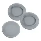 9.5" Bar Stool Cover, 3pcs Seat Cover for 11"-16" Chair, Silver Gray
