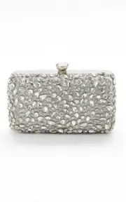 Never Ending Love Clutch in Silver