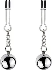 Weighted Nipple Clamps Gravity Ball Nipple Clip Pendant Stainless Steel Nipple Clip Non-Piercing Large Nipple Clips For Women