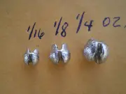 300 PCS. REMOVABLE SPLIT SHOT SINKER 1/16, 1/8, 1/4 OZ. 100 EACH. F/DO-IT MOLD