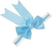 [JEWEDECO] Lace Garter Wed Leg Garters for Embroider Wedding Bridal Leg Rings Embroidered Bridal Bride Bow For Bride Pink Sky-blue Lace