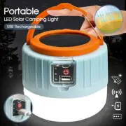 Outdoor Solar USB Rechargeable LED Portable Camping Light Lantern Tent Lamp