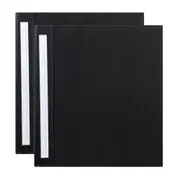 2x Marbig Deluxe PE 50mm 4D-Ring Binder A4 File Organiser Document Holder Black