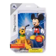 Disney Store Toy Box Action Figures - MICKEY MOUSE & PLUTO 2 PACK Classic Disney