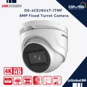 Hikvision 8MP 4K HD Analog Eyeball 2.8mm Fixed Lens IP67 IR30m DS-2CE76U1T-ITM