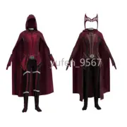Scarlet Witch Cosplay Costume Halloween WandaVision Role Playing Outfit Cape