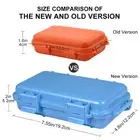 (Blue L)Waterproof Box Shockproof Dry Storage Box With 2 UShape Buckle SS
