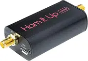 Ham It Up Nano - Tiny HF, MF & LF Upconverter w/TCXO. Extends The Frequency Range of Your Favorite RTL-SDR or Radio Down to 100kHz. Includes Aluminum Enclosure & Accessories. Made in USA!