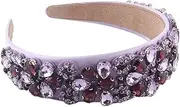[RJFGIDEM] TRUSTTWO Luxury Full Rhinestone Particle HeadbandNew Fashion Baroque Color Rhinestone Geometric Personality Hair Hoop The New(3)