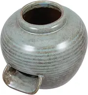 IWOWHERO Fountain Flowing Water Clay Pot Indoor Waterfall Mini Ornaments Decoration Fish Tank Outdoor Ornaments Fountain Ornaments Pond Fountains Garden Fountain Waterfall Jar Ceramics