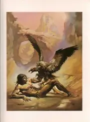 1978 full Color Plate "Tarzan the Untamed" by Boris Vallejo Fantastic GGA Print