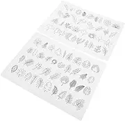 Operitacx Embroidery Backing Stabilizer Water Soluble Flower Patterns Sewing Supplies Hand Embroidery Patterns Peel and Stick Stabilizer