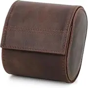 [WICRFYHD] Single Watch Travel Case - Watch Organiser Box, Watch Roll Travel Case for Men with Removable Pillow Holder