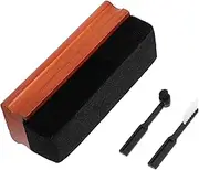 HOMOBABE 1Set Vinyl Record Cleaning Kit Portable Static Brush for Record Player Maintenance Gentle Dust Cleaner for Turntable Albums for Home Audio Equipment
